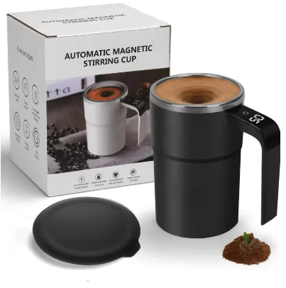 380ML Electric Coffee Self Mixing Mug IP67 Waterproof BPA-free Coffee Stirring Mug Rechargeable Automatic Magnetic Cup For Tea